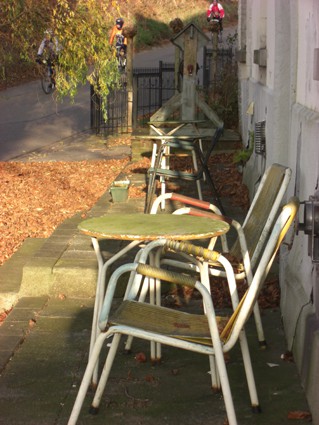 eventueel terras vóór het appartement