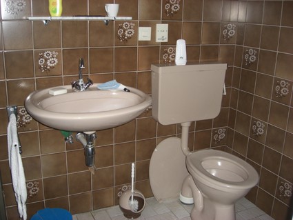 toilet en wastafel kamer 8